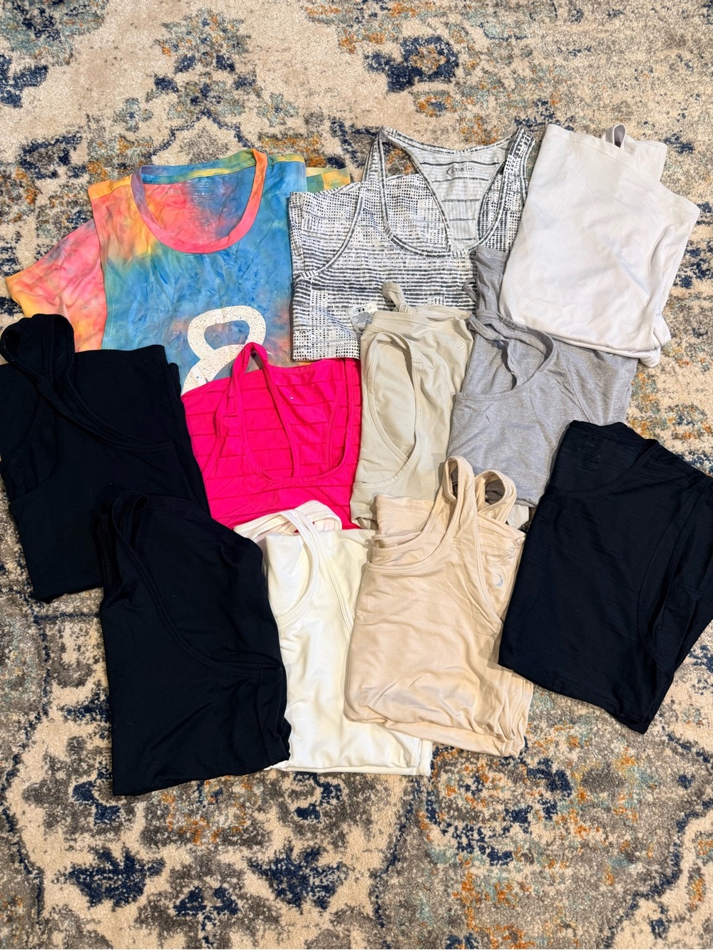 LOT of 11 Women's Zyia Mixed Tank Tops - sizes M/L